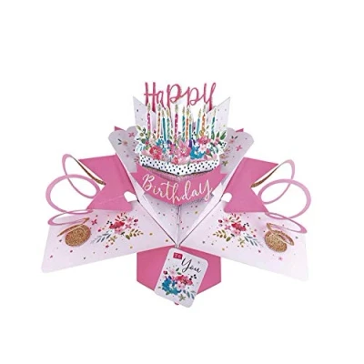 Image of Happy Birthday Cake Pop Up Greeting Card Original Second Nature 3D Cards