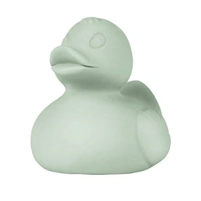 Image of Oli &amp; Carol Natural Rubber Bath Toy, Elvis The Duck, Mint, 8 cm