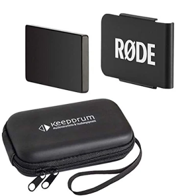 Image of Rode MagClip Go Magnetic Clip Holder for Wireless Transmitter + Keepdrum Transport Case