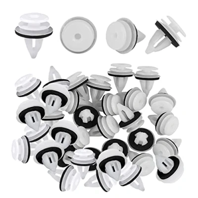 Image of Neoreser Car Mounting Clips, 50 Pieces Universal Door Trim Clips Bumper Plastic Set, PVC Interior