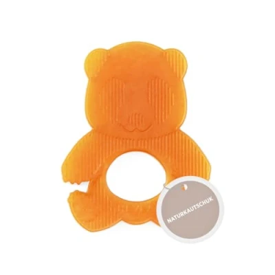 Image of HEVEA Panda Teether for Babies 100% Natural Rubber Soothing Teething Toy, BPA Free &amp; Vegan, Easy Grip Gums