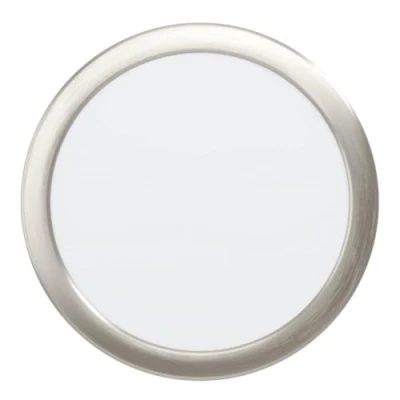 Image of Eglo Recessed LED Ceiling spot Fueva 6, Round Spotlight, lamp Made of Plastic in Silver and White, Warm White Cold ∅ 21.6 cm