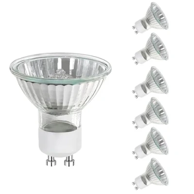 Image of Trubuyware GU10 35W Halogen Light Bulbs, Spotlight Bulbs Dimmable, 230V Spot 2 Pins for Ceiling Light, 2700K Warm White, 6 Pack