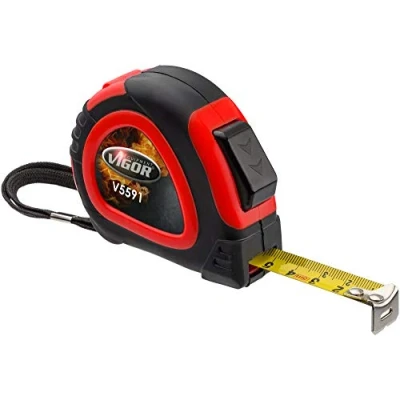 Image of Vigor V5591 Tape Measure 5 Metres Length 19 mm Width