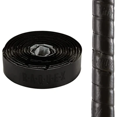 Image of Raquex Cushion Hockey Stick Grip Super Grippy Anti Slip PU Material Grip, Over 2m Long. Soft and Absorbent, Minimises Vibrations. Self Adhesive Backing, Extra Long Length