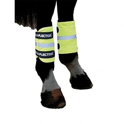 Image of Equi Flector Shires Leg or Arm Wraps in Reflective Yellow