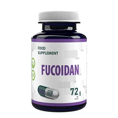Image of Fucoidan from Bladderwrack (Fucus vesiculosus) 500mg 120 Vegan Capsules, High Strength Supplement, Gluten and GMO Free