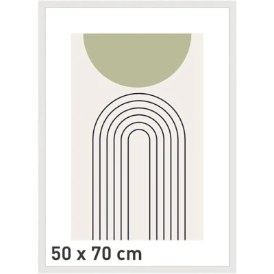 Image of accent by nielsen Velino Photo Frame 50 x 70 cm Wooden Picture Frame, White With Protective Glass Front