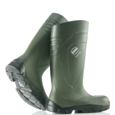 Image of Bekina StepliteX Steel Toe Cap &amp; Midsole Polyurethane Wellington Boots Green Size 8 UK