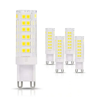 Image of ZFQ G9 LED Bulbs 7W, Cool White 6000k, Light Bulb, Equivalent to 70W Halogen Bulbs, No Flicker, Non Dimmable, Energy Saving 700LM, AC220 240V, 5 Packs