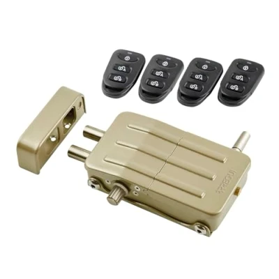Image of Arregui CI10D Invisible Security Door 4 Controls, Theft, Anti Squat, Lock Gold Color