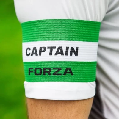 Image of FORZA Captains Armbands Adult &amp; Junior Elastic Sport Arm Band for Football, Rugby More [7 Colour Options] (Green, Senior)