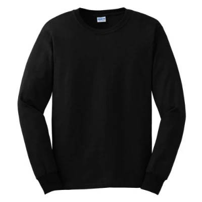 Image of Gildan Men&#039;s Ultra Cotton Long Sleeve T Shirt, Style G2400 Black, XXL