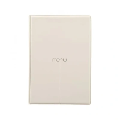 Image of I LOVE Menu Risto Holder, PVC, Sand, 23 x 16.2 0.7 cm