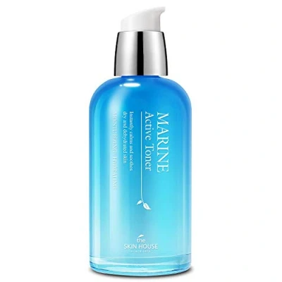 Image of THE skin HOUSE Marine Active Toner/Hydrating toner For face, Hyaluronic acid, Instant hydrating toner, Deep moisturizing, dry face [4.40 fl oz/130ml]