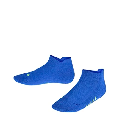 Image of FALKE Unisex Kids Cool Kick Sneaker K Sn Soft Breathable Quick Drying Low Cut Plain 1 Pair Trainer Socks, Blue Cobalt 6712, 6 8.5