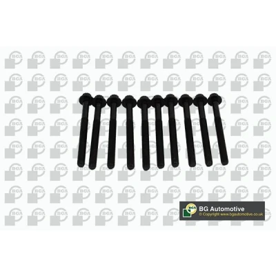 Image of 223212A60010X, 223212A600x10 Cylinder Head Bolt Kit BGA BK3605 KIA: Sportage III, IV, Venga, HYUNDAI: i40 Saloon, ix35, i20 I Hatchback