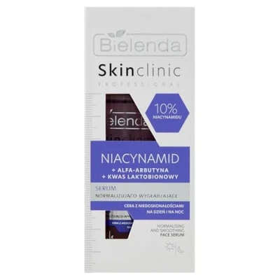 Image of Bielenda Skin Clinic Professional Niacynamid Serum Normalizująco Wygładzające dla Skóry z Niedoskonałościami na Dzień i Noc 30ml