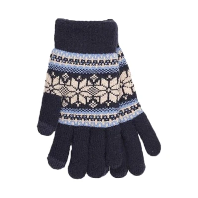 Image of Mens Fleece Lined Touch Screen Gloves GL1184 Navy