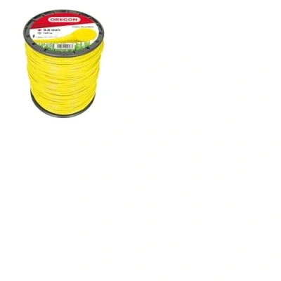 Image of Oregon Yellow Round Strimmer Line Wire for Grass Trimmers and Brushcutters, Professional Grade Nylon, Fits Most Strimmers, 3.0 mm x 169 m (69 371 Y)