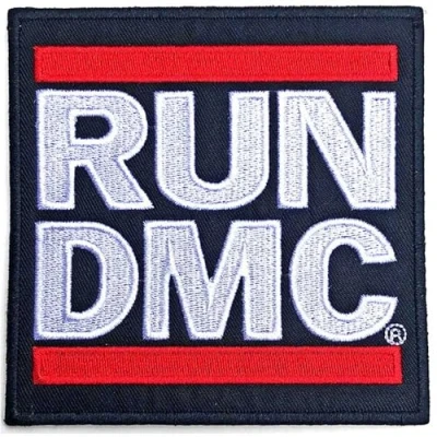 Image of Run DMC Patch Band Logo Official Black Embroidered woven iron on Taglia unica