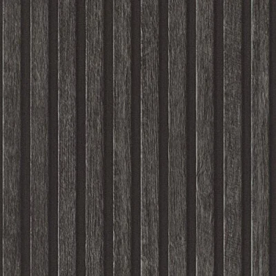Image of Wooden Slats Charcoal Grey Wallpaper Modern Contemporary Textured Feature Wall Paste The Vinyl