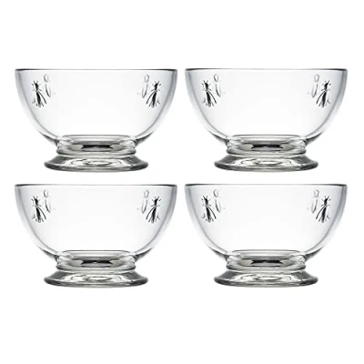 Image of La Rochere Bee Glass Bowl 500ml Set of 4