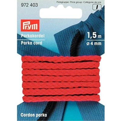 Image of Prym Parka Cord 4 mm red
