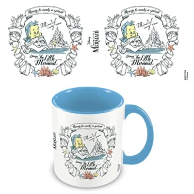 Image of The Little Mermaid Mind of My Own Inner Two Tone Mug (One Size) (White/Blue)