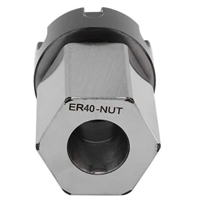 Image of Hex Collet Chuck Block, Er40 Chunk, Carbon Steel CNC Lathe Tool Holder Straight Shank Extension Rod for Quick Clamping on Machines (Er40)