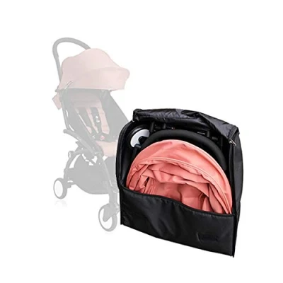 Image of SeedFuture Stroller Storage Bag Black for Babyzen Yoyo, Accessories and Pram Travel Backpack Large, Yoya