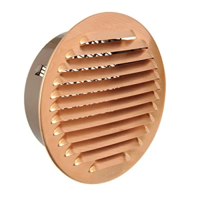 Image of The gtrp125r y Ventilation Grill Round Recessed, Copper, 115 mm