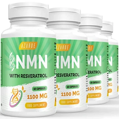 Image of NAD + Trans Resveratrol 1100mg, Boost NAD+ Levels (60 Count (Pack of 4))