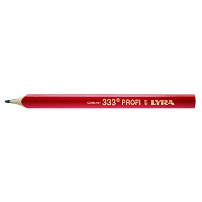 Image of LYRA 333 Professional Carpenter&#039;s Pencils Oval 24 cm Pointed Lead 5 x 2 240 mm Cardboard Case Pack of 12