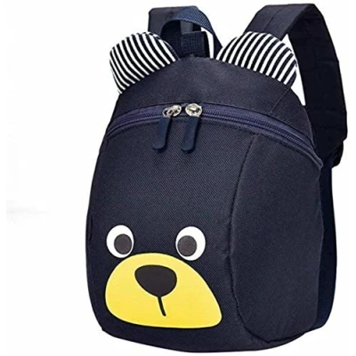 Image of Baby Kids Children Boy Girl Anti lost Cartoon Animal Backpack School Bag Cute and Practical (dark blue)