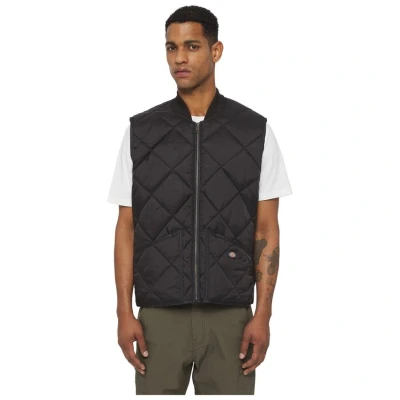 Image of Dickies, Men&#039;s, DIAMOND QUILTED VEST, BLACK, XXL
