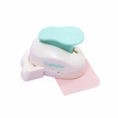 Image of Craftelier Simple Pressure Lever Corner Punch for Curves on Papers and Cardstock Special Scrapbooking Crafts Shape Size: 25mm Diameter (1&quot;)