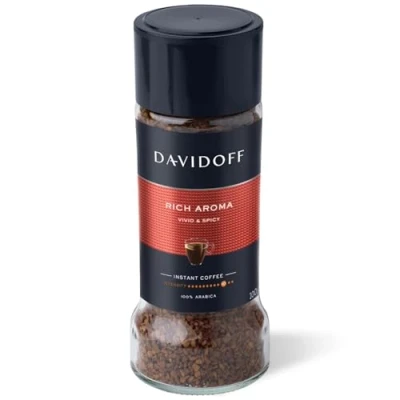 Image of Davidoff Cafe Rich Aroma Instant Coffee, 100 gram Jars (Pack of 2), Garden, Lawn, Maintenance