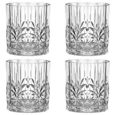 Image of Lakeland Crystal Look Acrylic Tumbler x 4 395ml