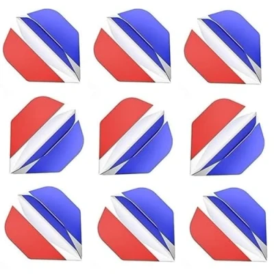 Image of Dartfellas France French Flag Strong Durable Dart Flights for Steel &amp; Soft Tip Darts (3 Sets 9 Flights)