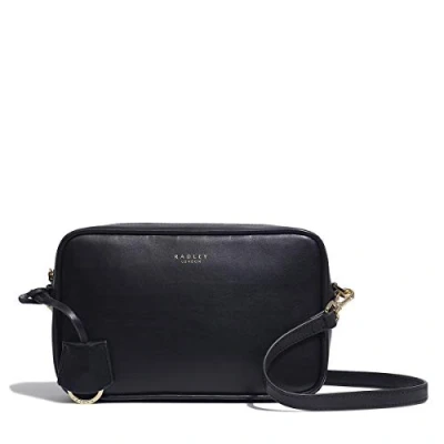 Image of RADLEY Small Manor Grove Leather Ziptop Camera Crossbody Bag in Black