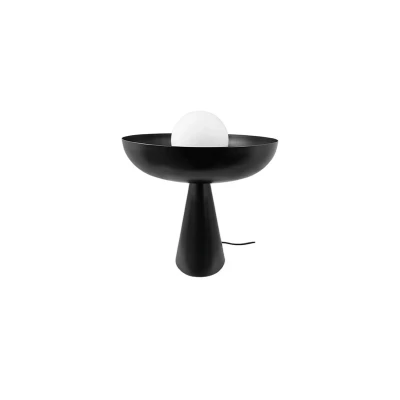 Image of Dyberg Larsen Ava table lamp, black, metal, height 35 cm