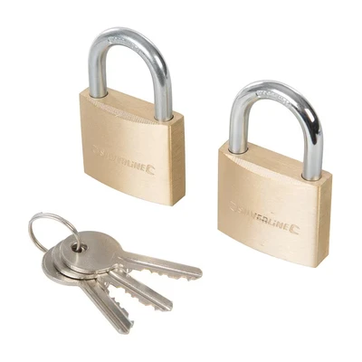 Image of Silverline Keyed Alike Padlocks 2pk 40mm