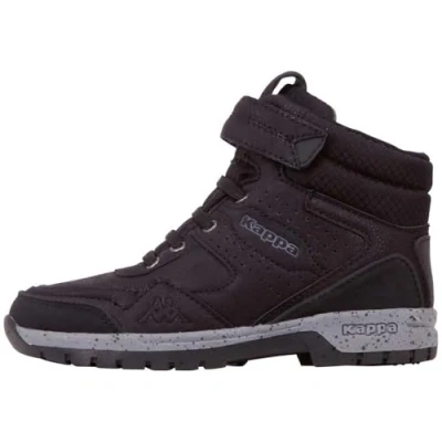 Image of Kappa Unisex Kid&#039;s Lithium Hi Top Trainers, Black Grey 1116, 10 UK