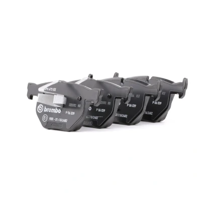 Image of 7427D1170 Brake pad set BREMBO P 06 039 prepared for wear indicator with piston clip without accessories BMW: 3 Touring, Coupe, Convertible