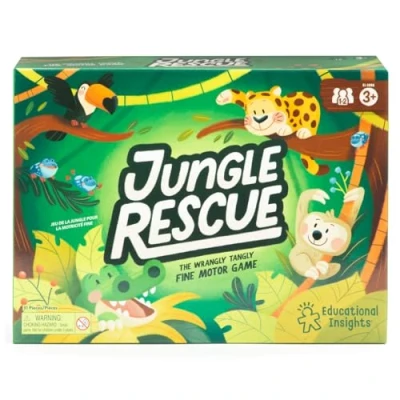 Image of Learning Resources Jungle Rescue the Wrangly Tangly Fine Motor Game, Toys Skills Game for Ages 3+, 1 to 2 Players