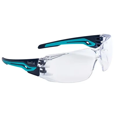 Image of Bollé Silex Clear Lens Safety Glasses, Black