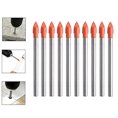 Image of BDHI 10pcs 8mm Glass Drill Bit Spear Set for Tiles Ceramics Mirrors Porcelain and Marble(D04 10)