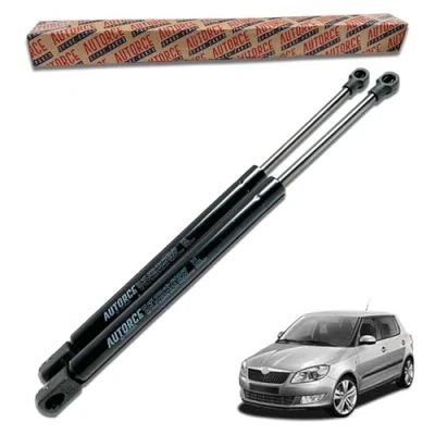 Image of AUTORCE 2 Pcs Rear Tailgate Boot Gas Struts Intended For Skoda Fabia 2006 Onwards Hatchback Estate Lift Support Shock Absorber System 440 (N) 490 MM 5J6827550B