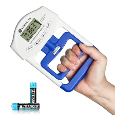 Image of Handexer Training Grip Strengtheners Digital Hand Dynamometer Strength Measurement Meter Auto Capturing Electronic Power 198Lbs / 90Kgs